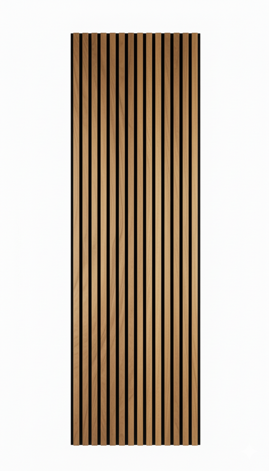 Panneau acoustique en latte de bois Noyer, 2x8 pied - Panore