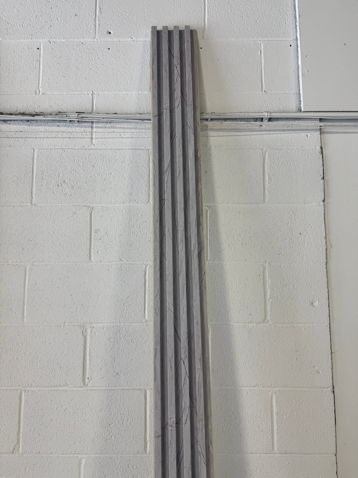 Panneau en WPC, Gris veine noir, 0,5 x 9,5 pied x 24 mm - Panore