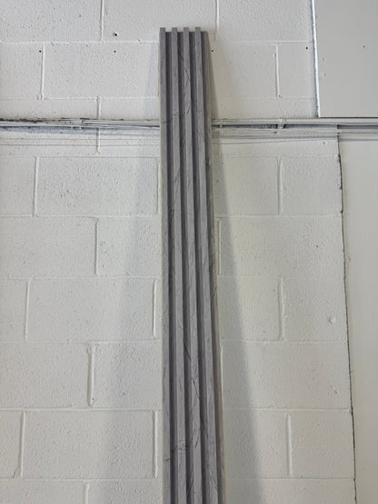 Panneau en WPC, Gris veine noir, 0,5 x 9,5 pied x 24 mm - Panore