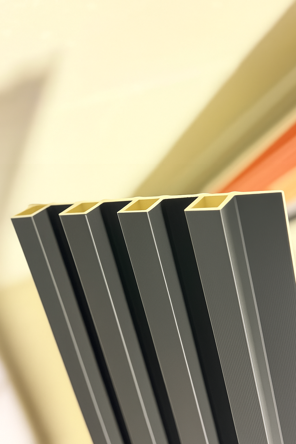 Panneau en WPC, Noir, 0,5 x 9,5 pied x 24 mm - Panore