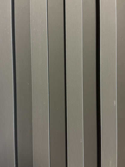 Panneau en WPC, Noir, 0,5 x 9,5 pied x 24 mm - Panore