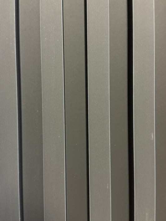 Panneau en WPC, Noir, 0,5 x 9,5 pied x 24 mm - Panore