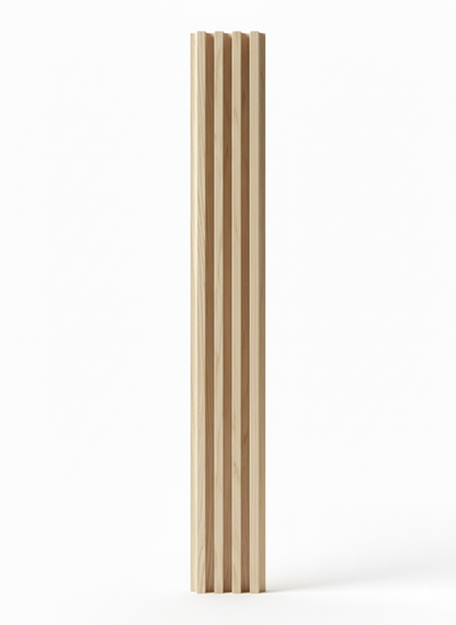 Panneaux cannelés en WPC, Beige, 0,5 x 9,5 pied x 24 mm (10 panneaux/boite) - Panore