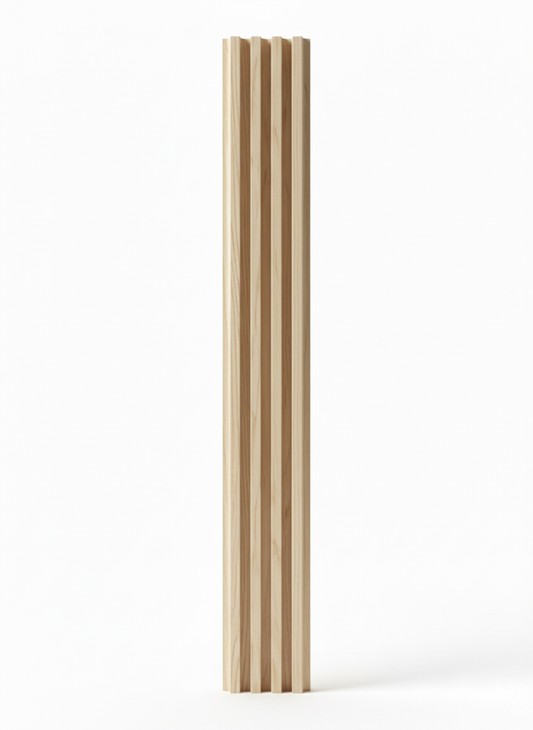 Panneaux cannelés en WPC, Beige, 0,5 x 9,5 pied x 24 mm (10 panneaux/boite) - Panore