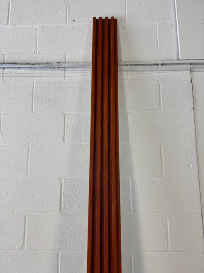 Panneaux cannelés en WPC, Marron, 0,5 x 9,5 pied x 24 mm (10 panneaux/boite) - Panore