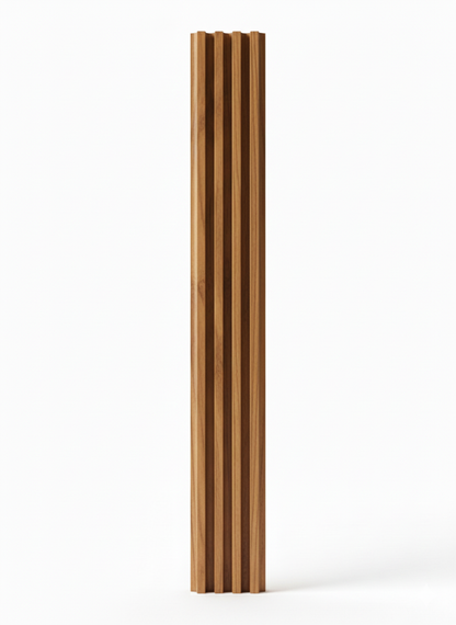 Panneaux cannelés en WPC, Marron, 0,5 x 9,5 pied x 24 mm (10 panneaux/boite) - Panore