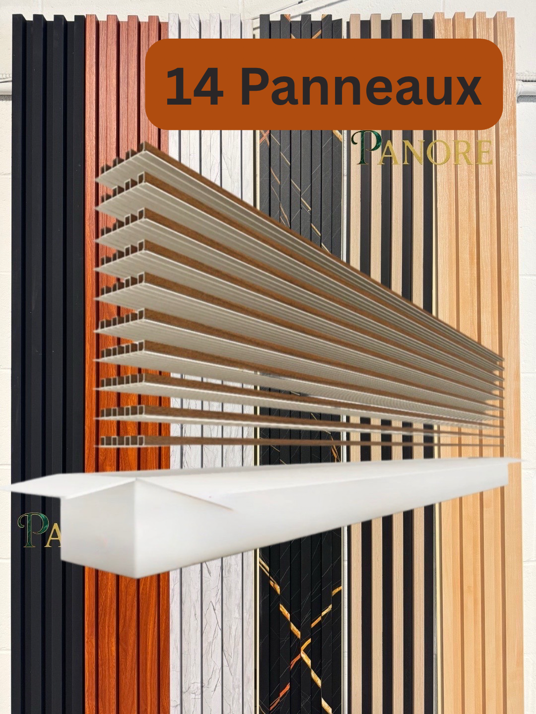 Panneaux en WPC, 0,5 x 9,5 pied 24 mm (14 pièces/boites) 30$/pièces - Panore